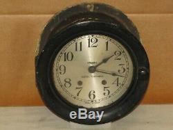 Seth Thomas U. S. Navy Ships Bell Clock 6 Inch Dialww21943chelsea Key