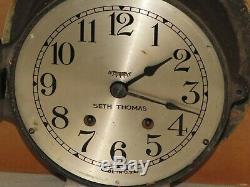 Seth Thomas U. S. Navy Ships Bell Clock 6 Inch Dialww21943chelsea Key