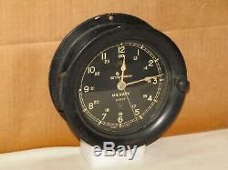 Seth Thomas U. S. Navy Ships Clock 6 Inch Dialww21943chelsea Key