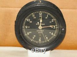 Seth Thomas U. S. Navy Ships Clock 6 Inch Dialww21943chelsea Key