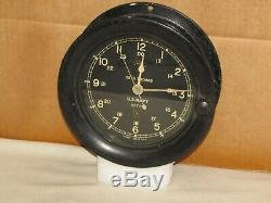 Seth Thomas U. S. Navy Ships Clock 6 Inch Dialww21943chelsea Key