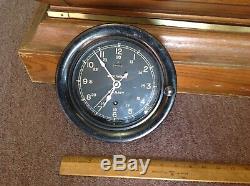 Seth Thomas Us Navy Ship Clock Ww II Vintage Excellent Condition USA