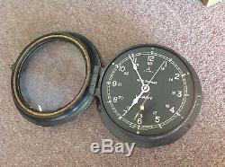 Seth Thomas Us Navy Ship Clock Ww II Vintage Excellent Condition USA