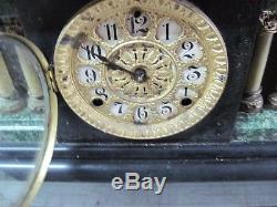 Seth Thomas Victorian Mantle Clock With Figure-adamantine Model