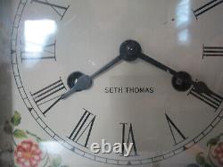 Seth Thomas Vintage 8 Day Sharon Time Strike Steeple Mantel Shelf Clock with Key