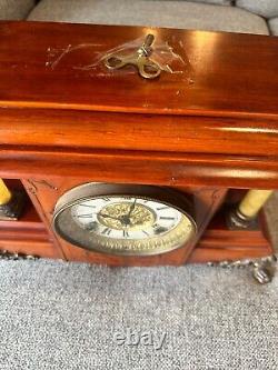 Seth Thomas Vintage Mantle Clock Runs Winds And Chimes Celluloid