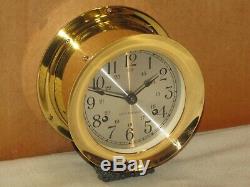 Seth Thomas Vintage Ships Bell Clock4 In. 1974chelsea Keymint