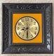 Seth Thomas Vintage Wall Clock Carved Wood / Gold Velvet Never Used