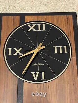 Seth Thomas Vintage Wall Clock TRANSITION Model Two Tone Wood Never Used