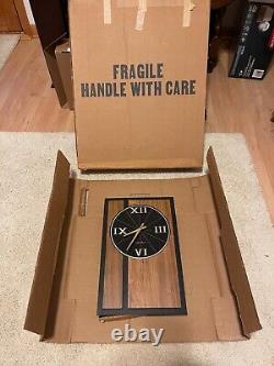 Seth Thomas Vintage Wall Clock TRANSITION Model Two Tone Wood Never Used