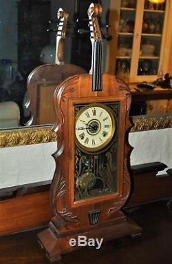 Seth Thomas Violin Shelf Clock Rare and Beautiful! Check it out