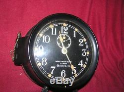 Seth Thomas WW11 Mark-1 Deck Clock U. S. Navy, 38406 1941, Keeps Time