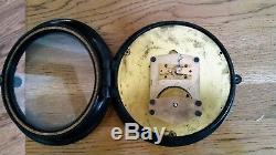 Seth Thomas WW2 U. S. Navy 24 Hour Deck Clock Circa 1942- Metal Dial