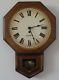 Seth Thomas Wall Clock Old Style Solid Wood Case Model E477-001- Works Great