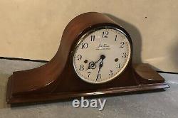 Seth Thomas Westminster Chime German Tambour Style Mantel Table Shelf Clock