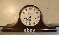 Seth Thomas Westminster Chime German Tambour Style Mantel Table Shelf Clock