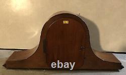 Seth Thomas Westminster Chime German Tambour Style Mantel Table Shelf Clock