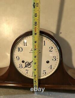 Seth Thomas Westminster Chime German Tambour Style Mantel Table Shelf Clock