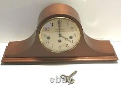 Seth Thomas Westminster Chime Mantle Clock West Germany key wound
