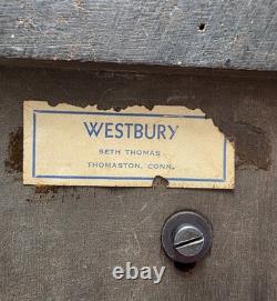 Seth Thomas Westminter Chime Clock April 14, 1959 Missing Power Cord