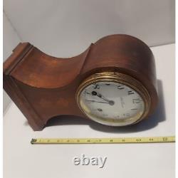 Seth Thomas Wood Clock Vintage Mantel Decor Chimes