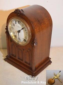Seth Thomas York 1913 Restored City Series Antique Cabinet Clock In Mahogany