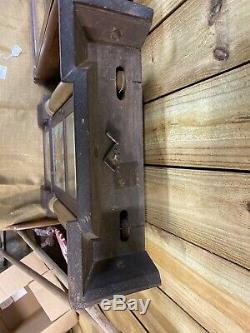 Seth Thomas c1850 Pillar Triple Window Weight Driven Shelf Mantle Clock