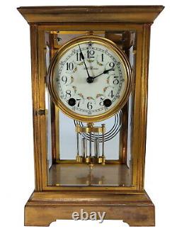Seth Thomas mercury pendulum brass clock # D11622