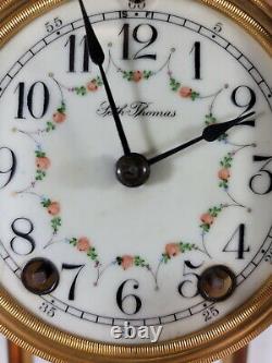 Seth Thomas mercury pendulum brass clock # D11622