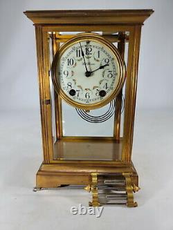 Seth Thomas mercury pendulum brass clock # D11622