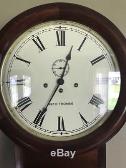 Seth thomas #2 Wall Regulator Clock Beautiful