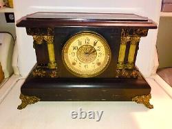Seth thomas Mantle Clock Adamantime 1881 pat. WithPedulum & Key