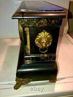 Seth thomas Mantle Clock Adamantime 1881 pat. WithPedulum & Key