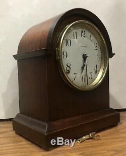 Small Miniature Seth Thomas 8 Day Mantle Table Shelf Clock