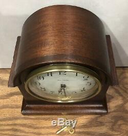 Small Miniature Seth Thomas 8 Day Mantle Table Shelf Clock