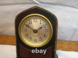 Small Seth Thomas Wood Mantle Gothic Clock Beehive Westminster 4-Jewel Shelf