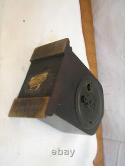 Small Seth Thomas Wood Mantle Gothic Clock Beehive Westminster 4-Jewel Shelf
