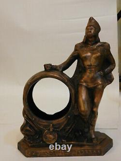 Spelter Clock Base Bronze Tone Marching Band Leader Seth Thomas Sessions VTG