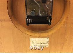 Square Wood Seth Thomas Wall Clock Quartz Talley Industries Untested Parts