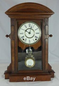 Stately Seth Thomas St. Paul Mantel Clock, circa 1880, Carefully Serviced. Nice