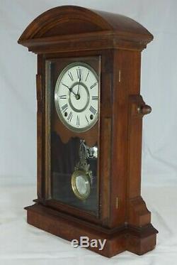 Stately Seth Thomas St. Paul Mantel Clock, circa 1880, Carefully Serviced. Nice