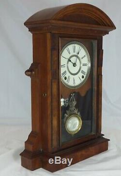 Stately Seth Thomas St. Paul Mantel Clock, circa 1880, Carefully Serviced. Nice