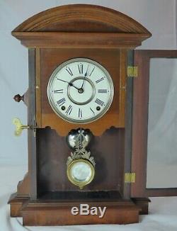 Stately Seth Thomas St. Paul Mantel Clock, circa 1880, Carefully Serviced. Nice