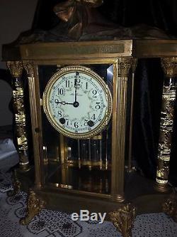 Stunning Huge Antique Seth Thomas Empie 31 Clock Very Rare
