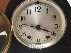 Sweet Little Seth Thomas Mini Tambour Mantle Clock 120f Mvt