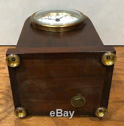 Tiny Seth Thomas Essex 8 Day Key Wind Mantel Table Shelf Clock