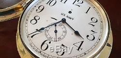 US NAVY 8.5 dial Seth Thomas Ships Pilot House Clock Chelsea Key