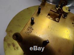 USN Destroyer WW2 7 Seth Thomas Ship's Bulkhead Historic Clock Chrome case D220