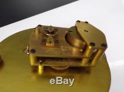 USN US Navy WW2 7 Seth Thomas Ship's Bulkhead Clock Heavy Brass Case D675