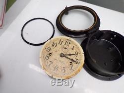 USN US Navy WW2 7 Seth Thomas Ship's Bulkhead Signal Clock Bakelite Case D486
